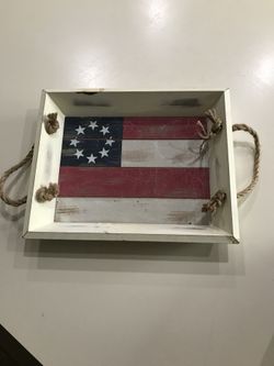 American flag tray