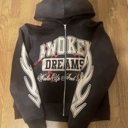 Awoken Dreams Zip up Size small Brown