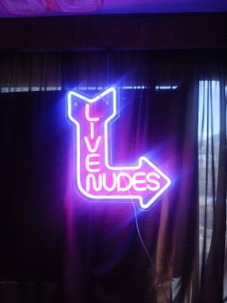 Live Nudes Neon Sign with ArrowNeon sign.  How much