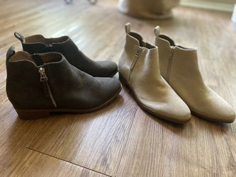 2 pairs of Universal Threads Ankle Boots (8.5)