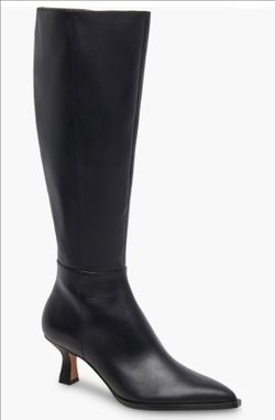 Calf Boots Black Leather by dolce vita