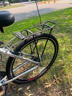 Schwinn Silver Commuter Bike with Rear Rack