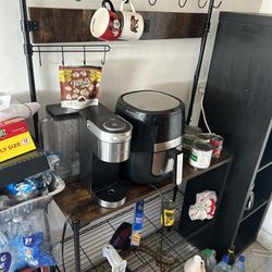 Utensil Rack, Table With 2 Chairs 
