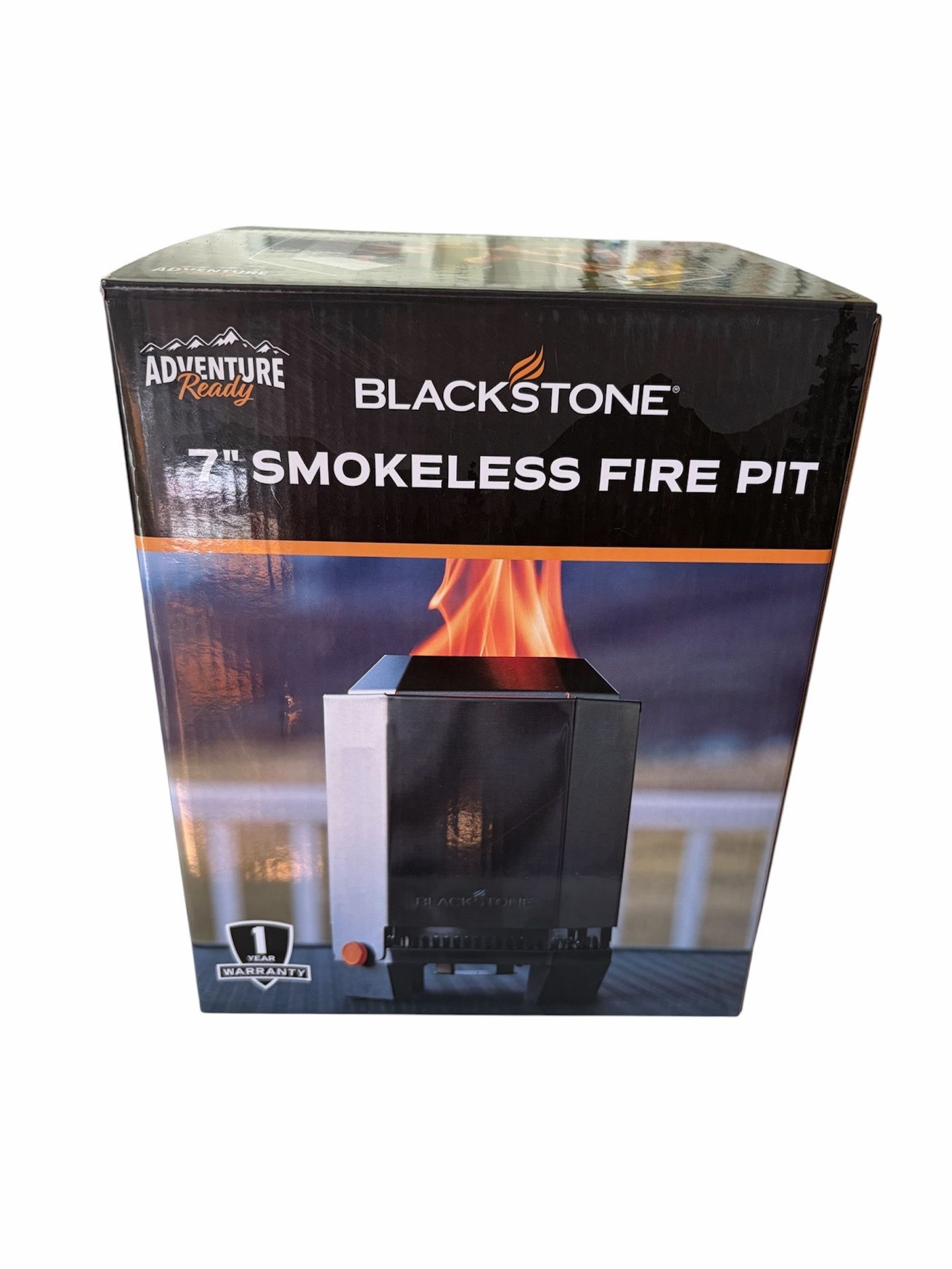Blackstone Adventure Ready 7” Stainless Steel Smokeless Fire Pit (Model 5912) with Removable Base – NIB