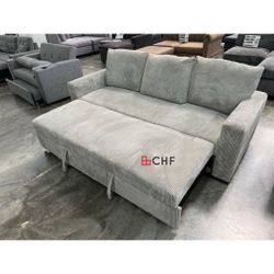 Corduroy Sofa With Pull Out Bed  - Limited Time Offer 