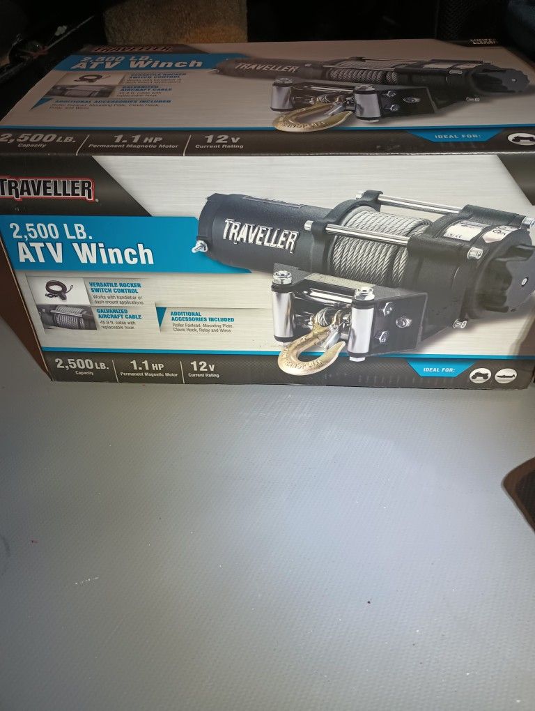 Traveller 2,500lb ATV Winch