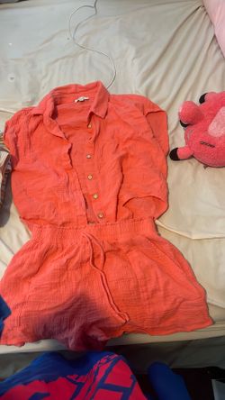 2 Piece Set, Flamingo Pink, Size Medium