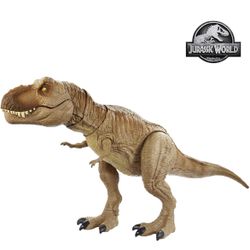 Jurassic World Epic Roarin’ Tyrannosaurus Rex Large Action Figure with Primal Attack Feature, Sound, Realistic Shaking, Movable Joints; Ages 4 Years &