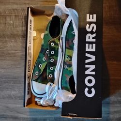 Converse Camo Sneakers (Kids Size 4) $25