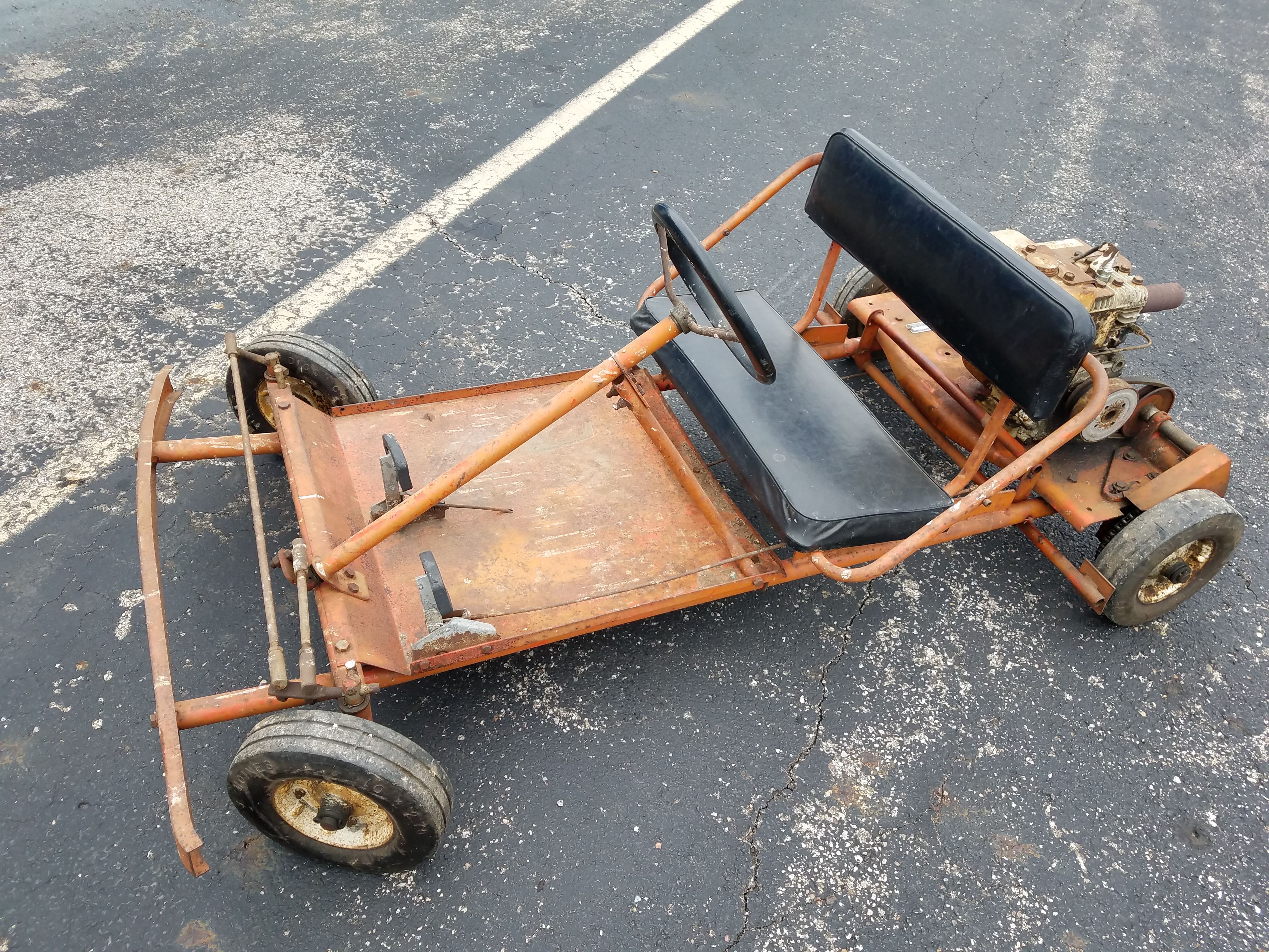Antique Sears-David Bradley, Go Kart, With Vintage Briggs and Stratton 3hp Engine