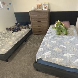 2 twin size bed frames