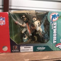 Miami Dolphins Zack Thomas vs Denver Broncos Ed McCaffrey Mcfarlane NFL 2-pak