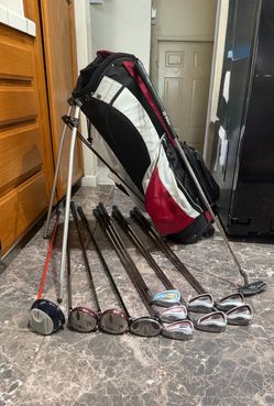 Men’s Complete Beginner Right Handed Golf Club Set with Wilson Stand bag