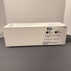 HP 83A (CF283AD) Black LaserJet Toner dual pack.
