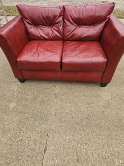 Red Loveseat