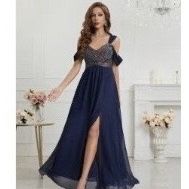 Navy Blue / Formal Dress Bridesmaid Dress 