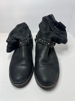 Sofft Black Leather Ankle Boots Womens Size 9 M