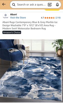 8 x 10 Blue Rug