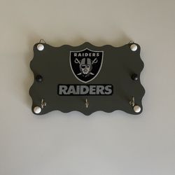 Raiders Wood Wall Key Holder