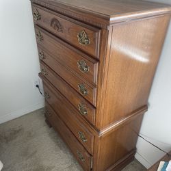 Vintage Wood Dresser 