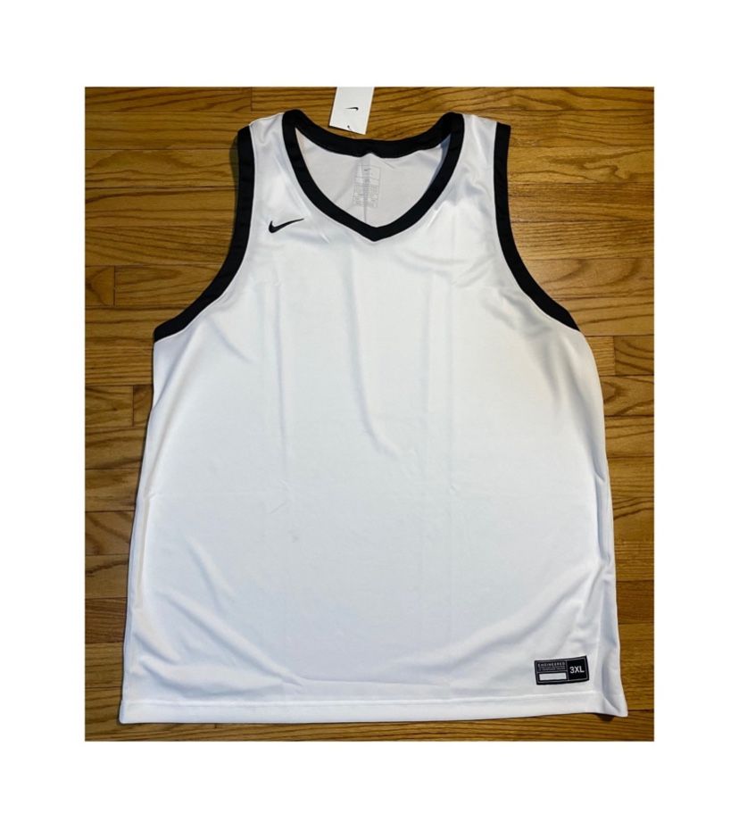 Nike Basketball jersey Black & white Men’s sz 2XL NEW! Big & Tall