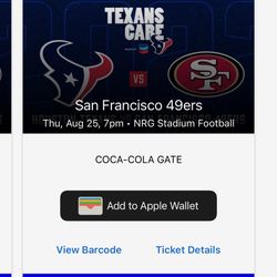 Texans Vs 49ers