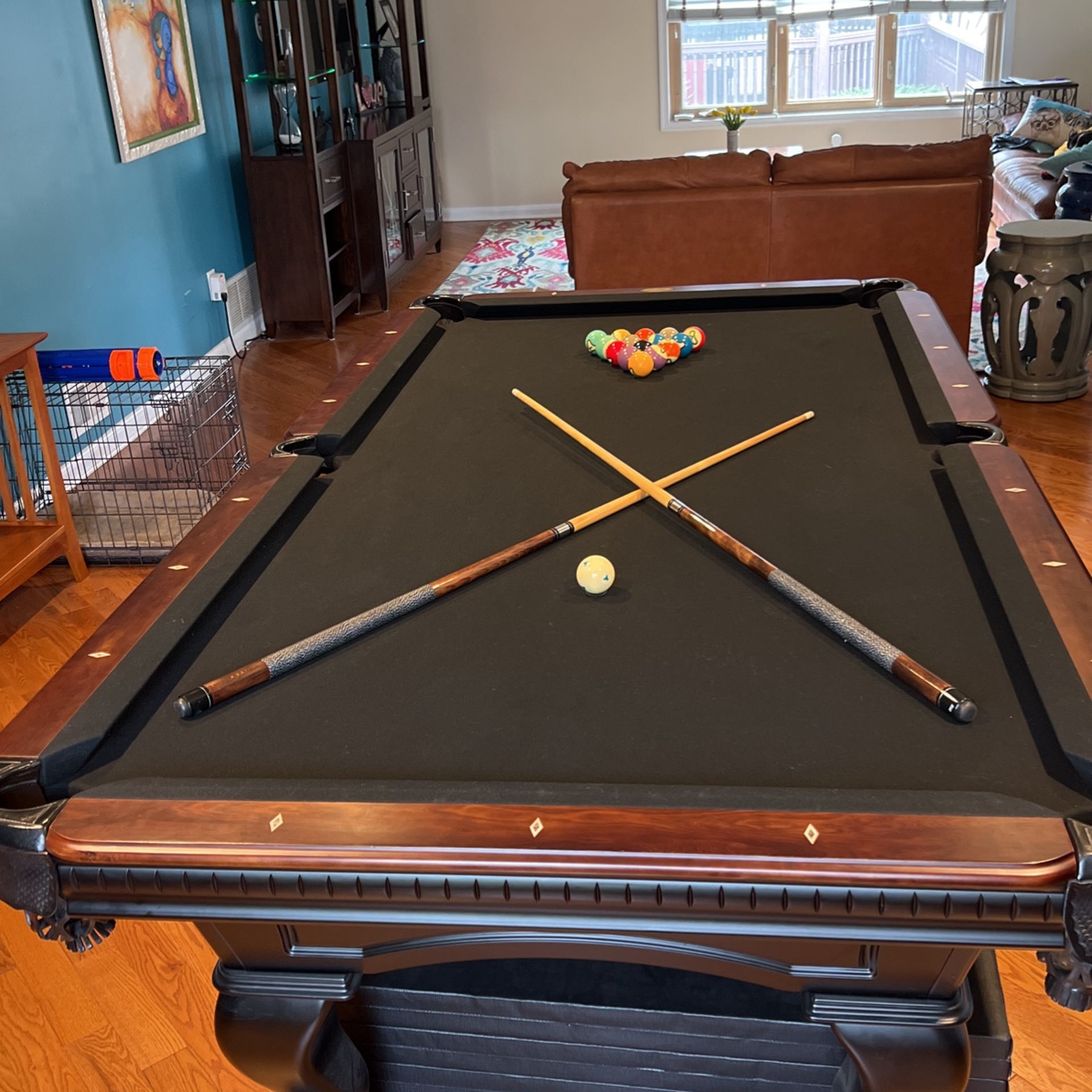 Spencer Marston Billiard  Table With Ping Pong Attachment 