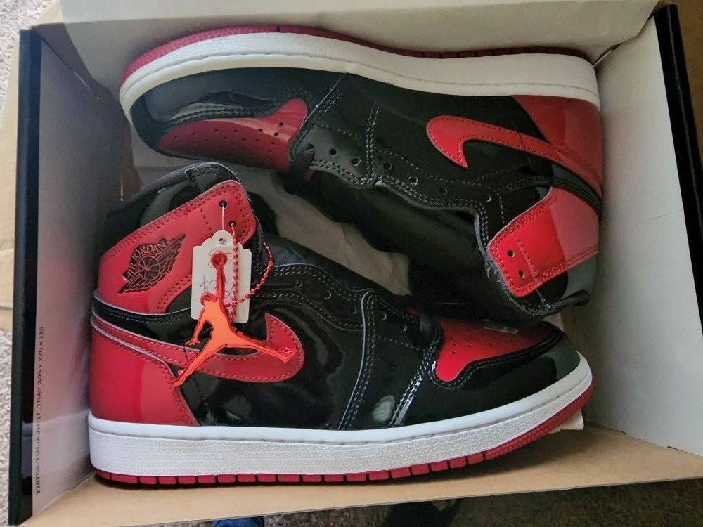 Air Jordan's 1 Retro OG High Patent Bred 