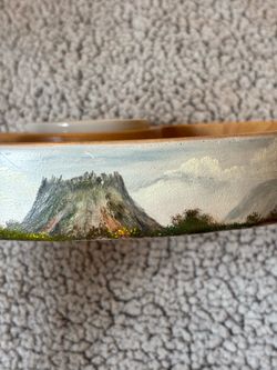 Hand-Painted NM Scene Serving Tray