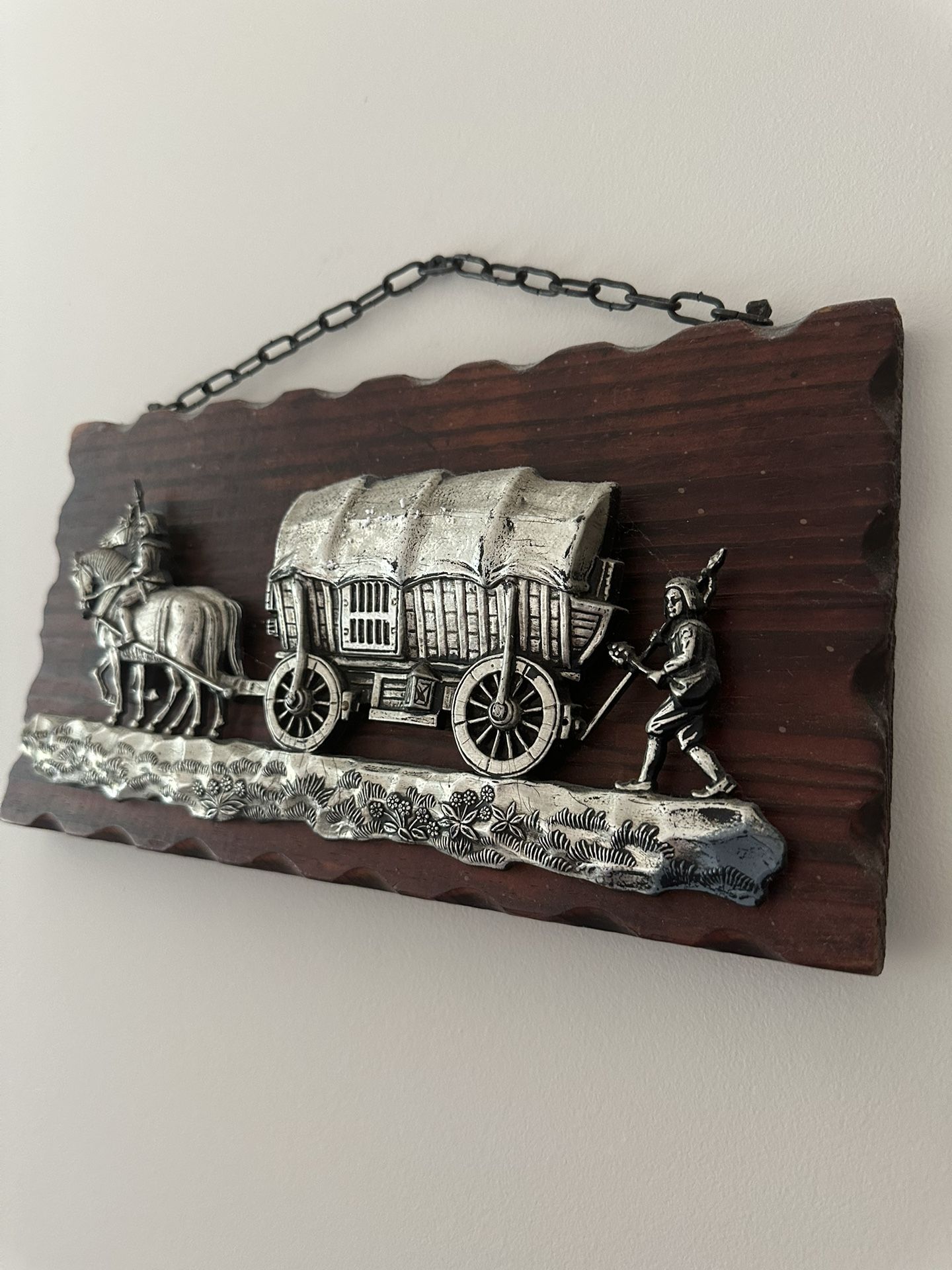 Antique Wood Wall Picture