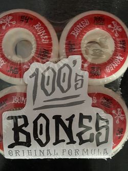 Bones 54mm 100’s wheels