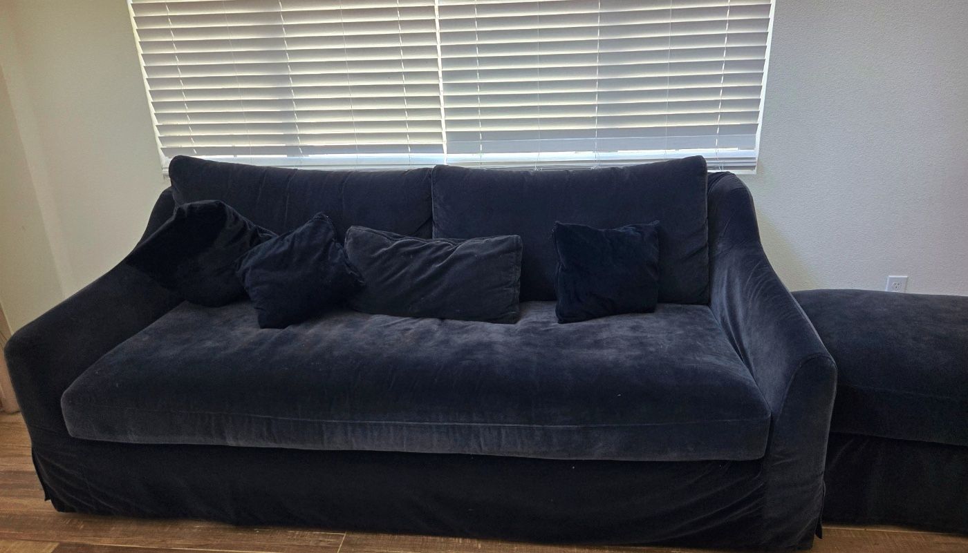 couch with side chair