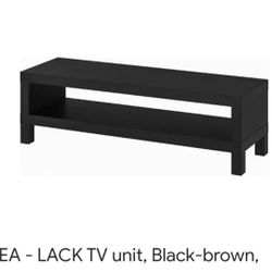 Ikea Black TV Unit 58in. x 21in. x 14in.
