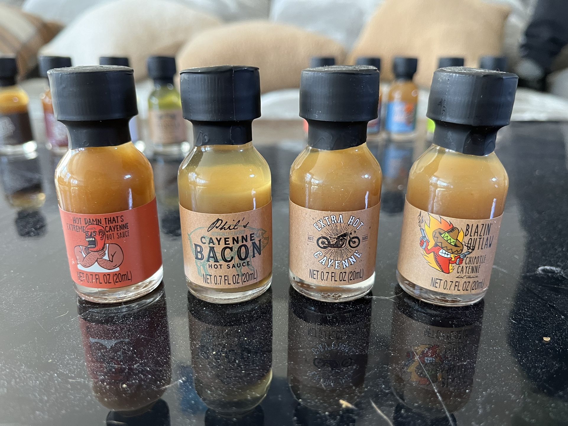 Mini Hot Sauce Bottles