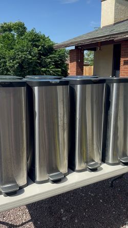 Trash cans Stanley steel 13 gl