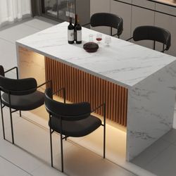 Island Table With Led Light (No Chair)