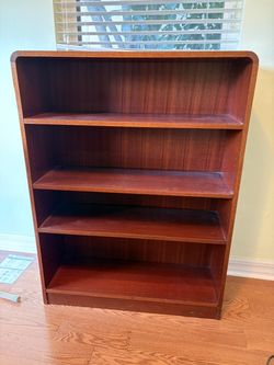 Mid-Century Modern Style Wood Bookcase