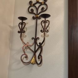 Pair of Wrought Iton Wall Sconces 
