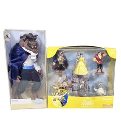 Disney Store Beauty and the Beast 12 Inch Beast Doll and Figure Play Set New