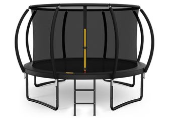 12FT ASTM Approved Outdoor Trampoline with Safety Enclosure Net, Brand New This is a brand new, unassembled 12-foot backyard trampoline suitable for b