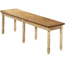 Crafted from solid hardwood Bench