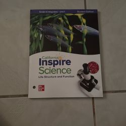California Inspire Science 6th Grade Unit 1
