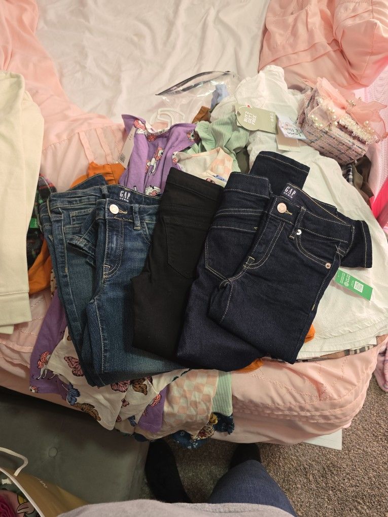 5 Gap Girls Jeans Size 7slim