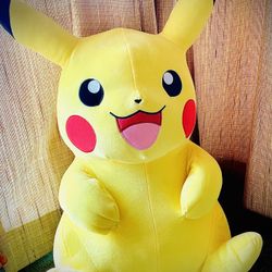 Pikachu Stuffed Animal 2ft Tall! BRAND NEW Pokémon Plushie Pokémon Stuffed Animal  Paid 84 Dollars Originally 