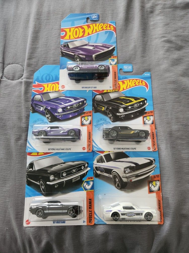 Hotwheels Ford Mustangs