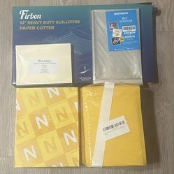 Shipping & Office Supply Lot – Envelopes, Poly Bags, Bubble Mailers, Paper Cutter | Must Go