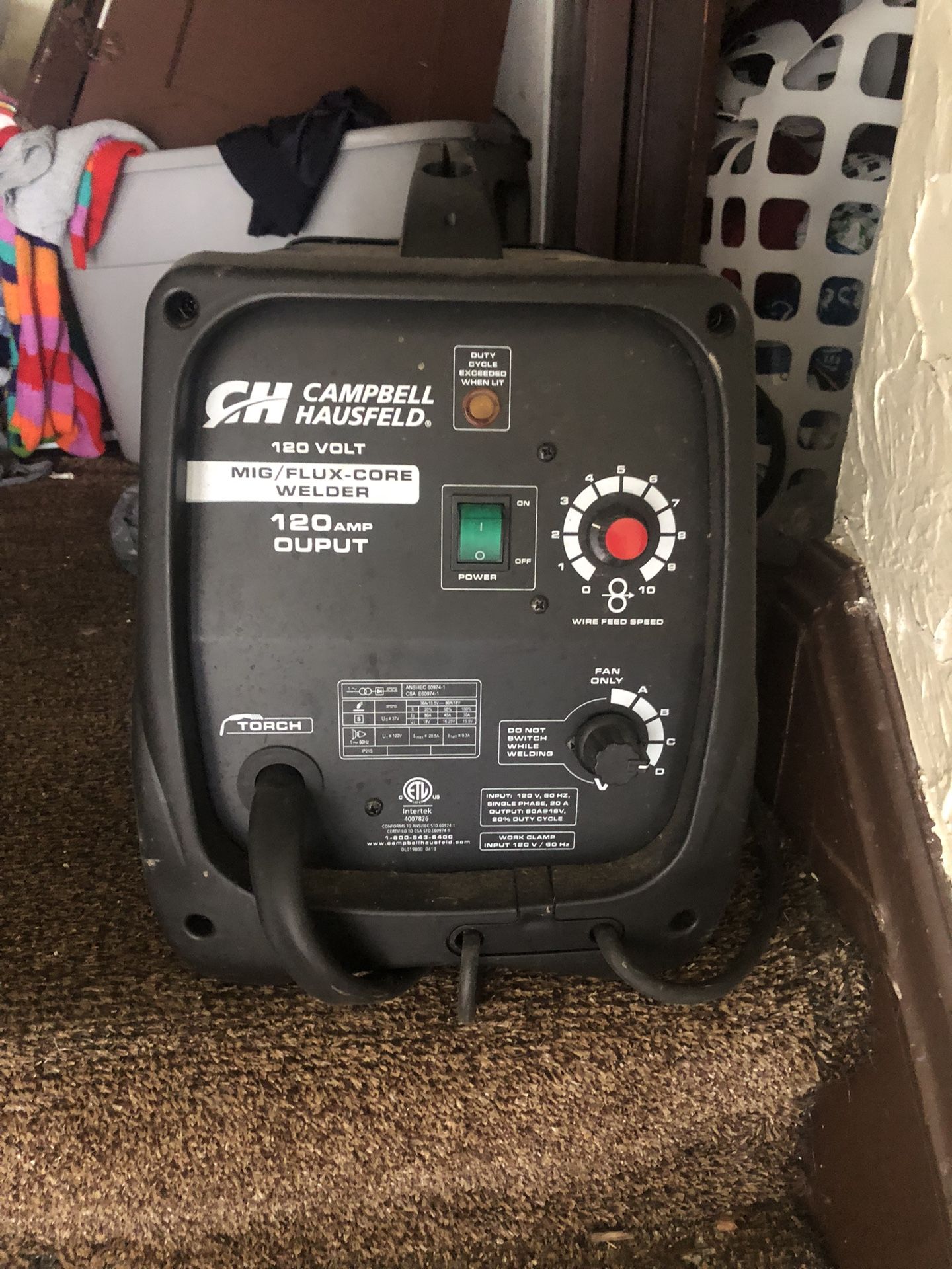Campbell Hausfeld Mig Flux Core Welder
