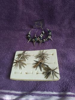 New wave. Rings and earings.