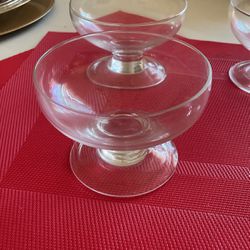 Stemmed Glass Dessert Bowls