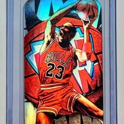 Michael Jordan 1993 NBA JAM Acclaim Mini Insert Refractor Card